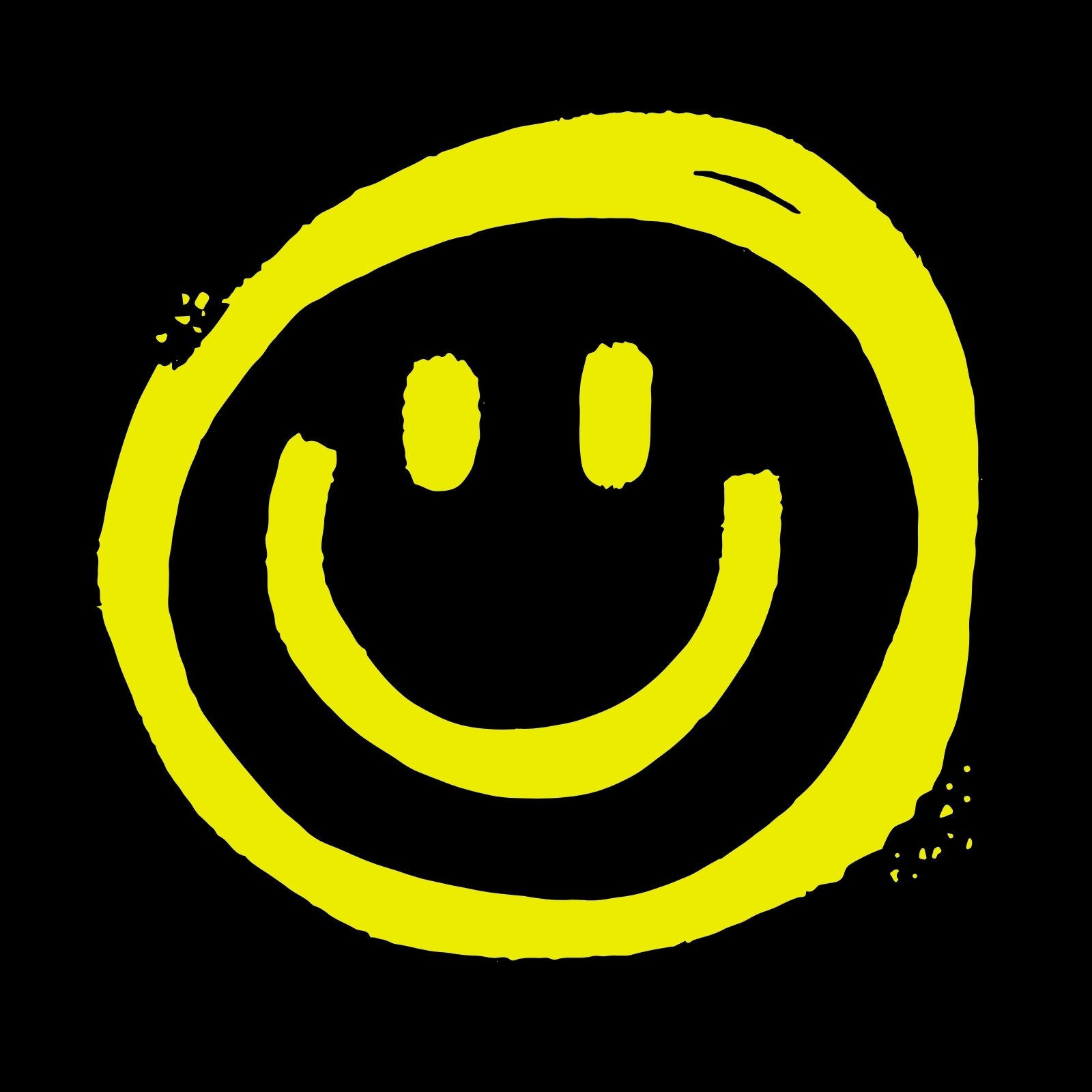 canva amarillo y negro gamer grunge emoji cara sonriente logo para canal de youtube iRtNKSmloBQ