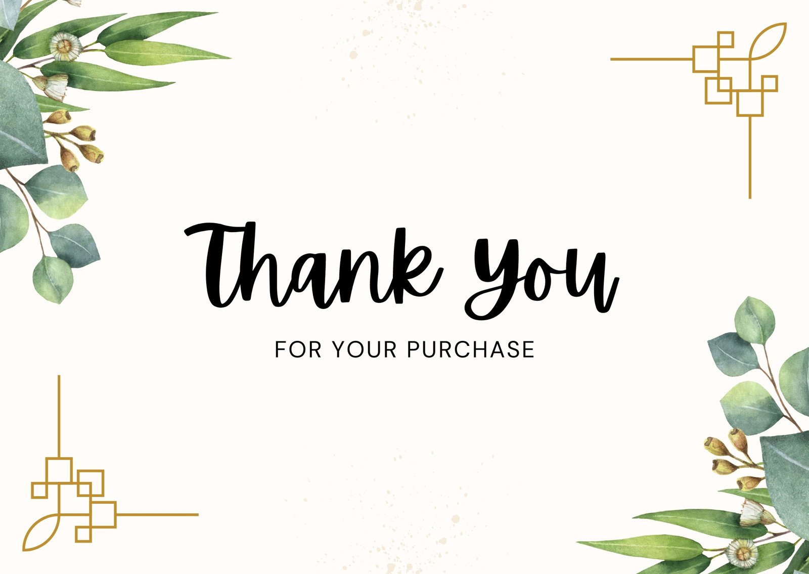 thank you card font