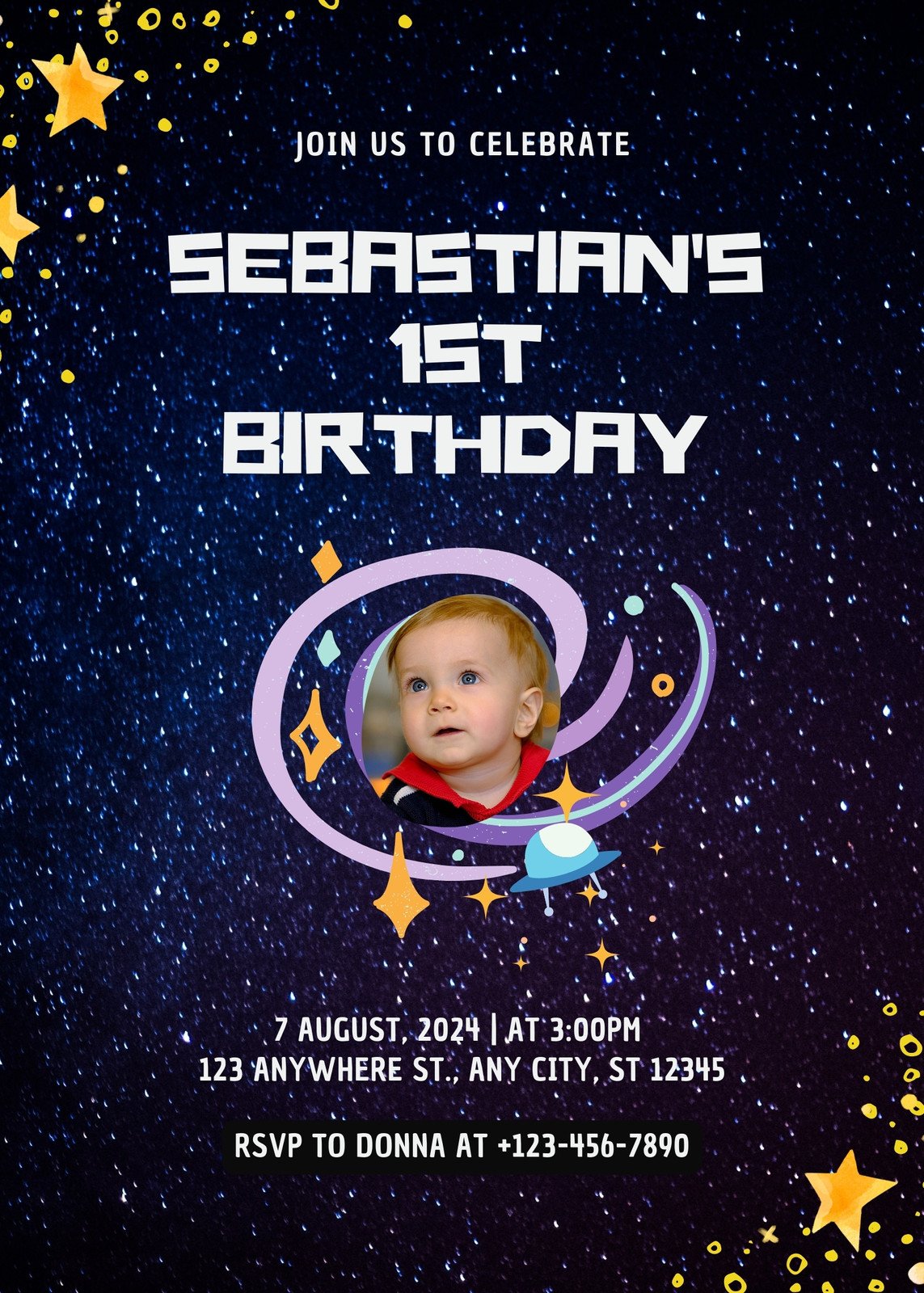 free, printable, customizable 1st birthday invitation templates