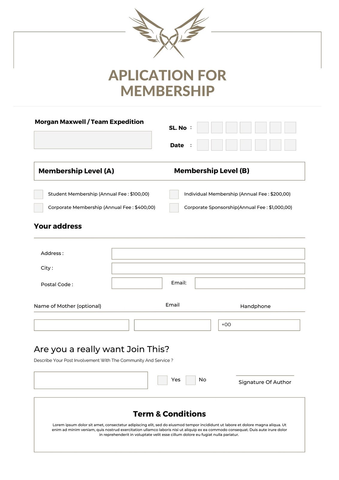 Simple Membership Price List, Services List Canva Templates for