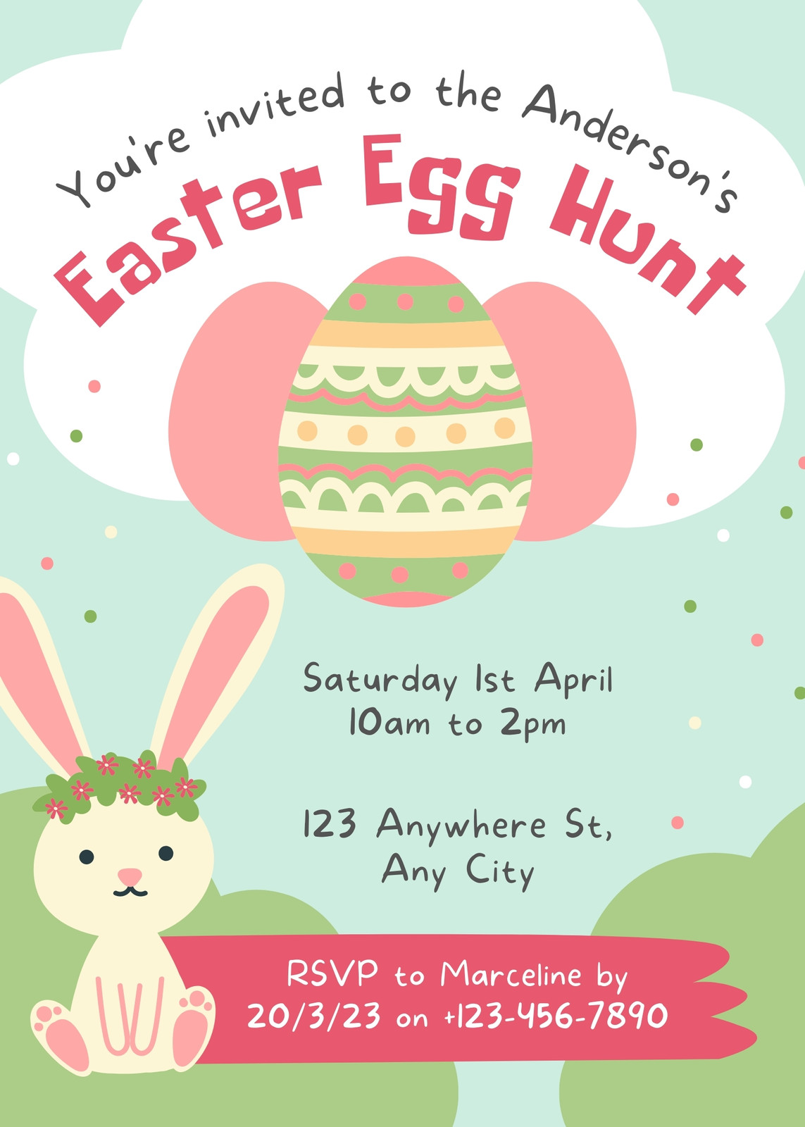 Free Easter invitation templates to edit and print