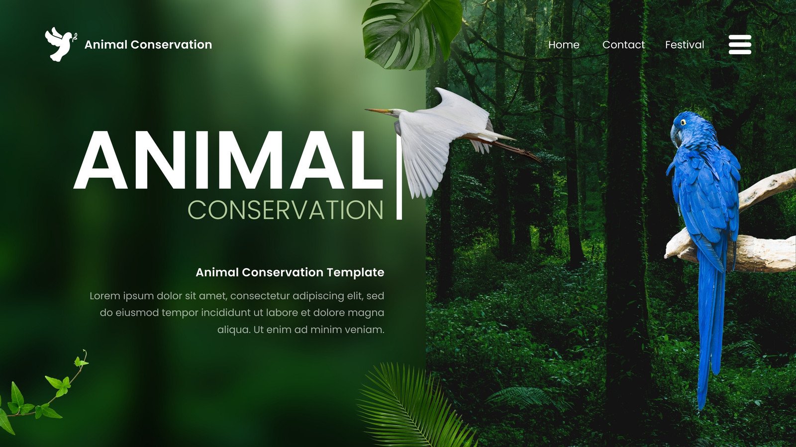 Free and customizable animal templates