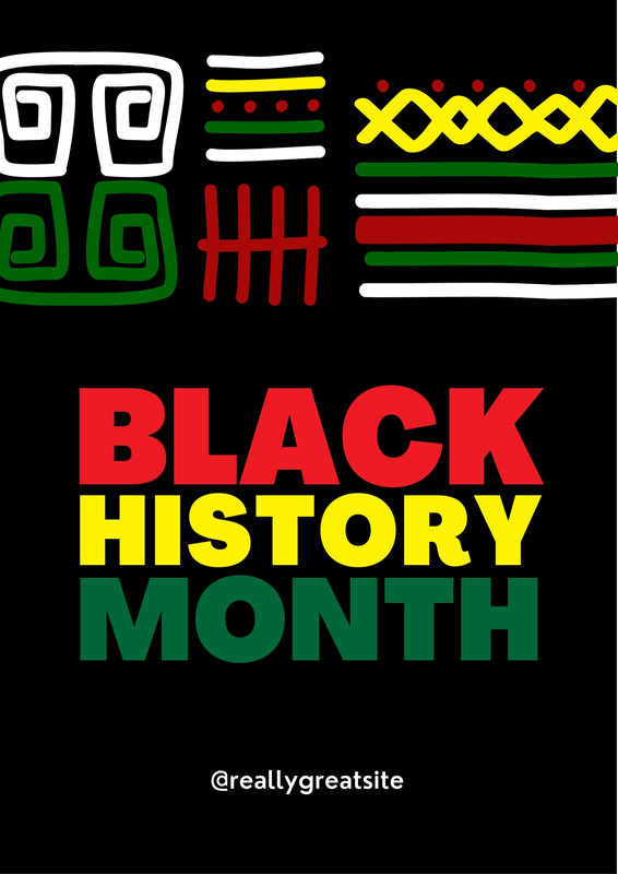 Free custom printable Black History poster templates Canva