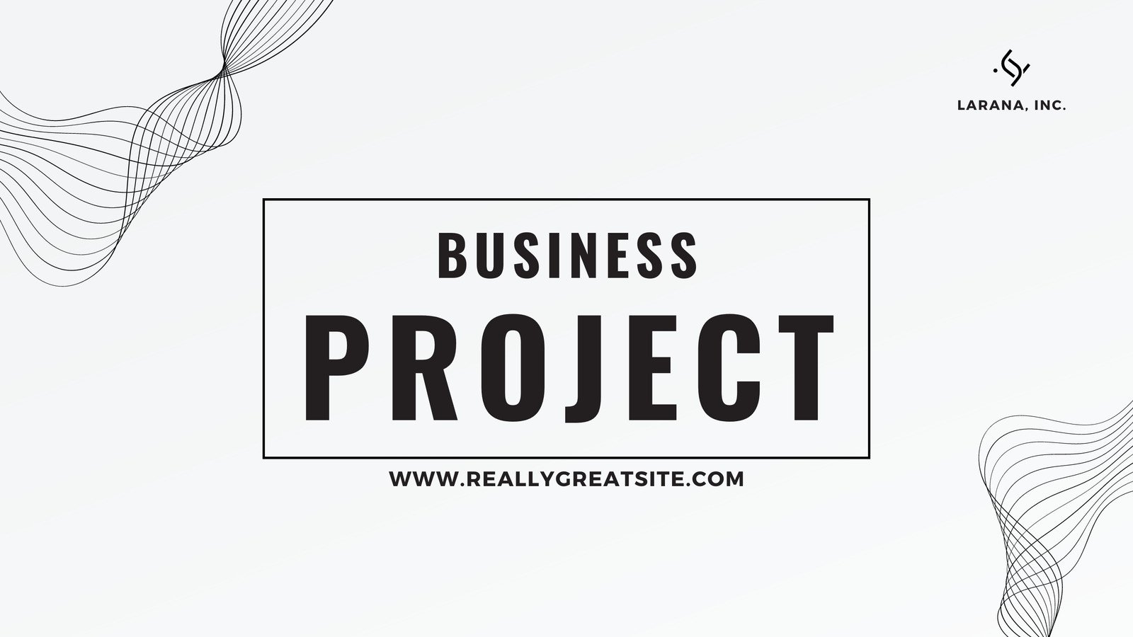 Grey minimalist business project presentation 