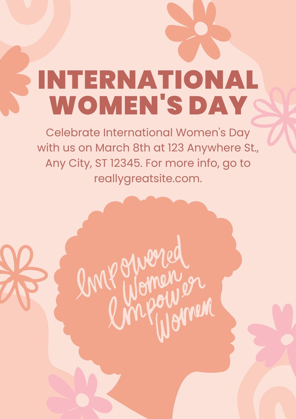 Free and customizable womens day templates