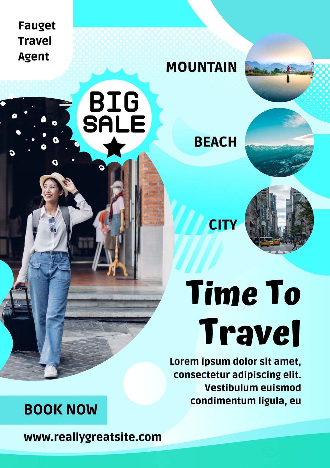Premium Vector  Traveling safety tips poster template
