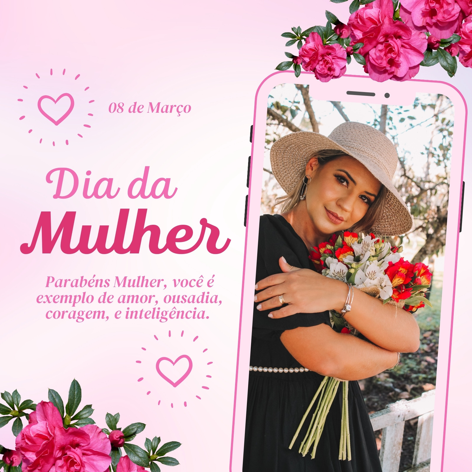 Modelos gratuitos e personalizáveis de Dia Internacional da Mulher - Canva