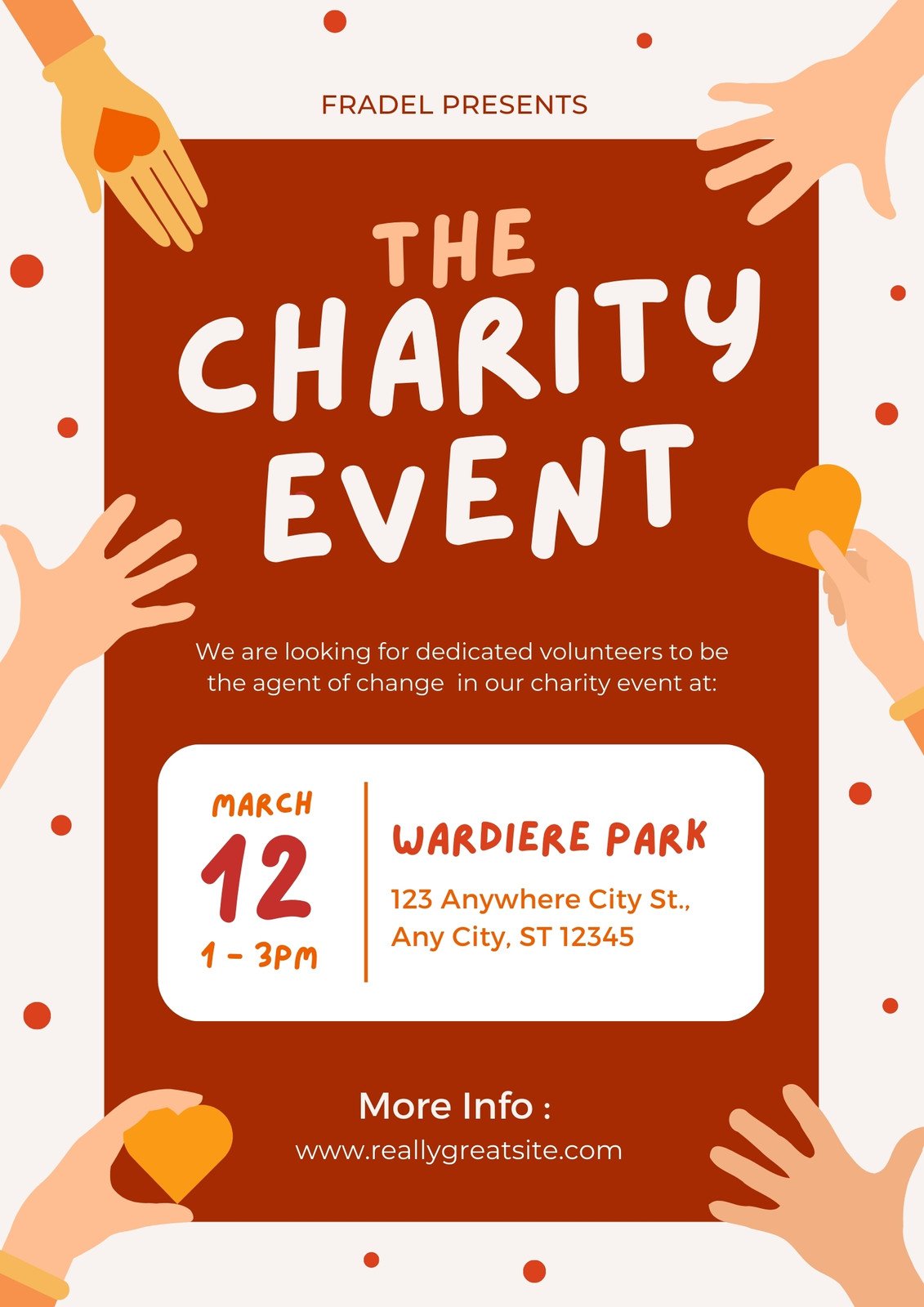 charity event flyer