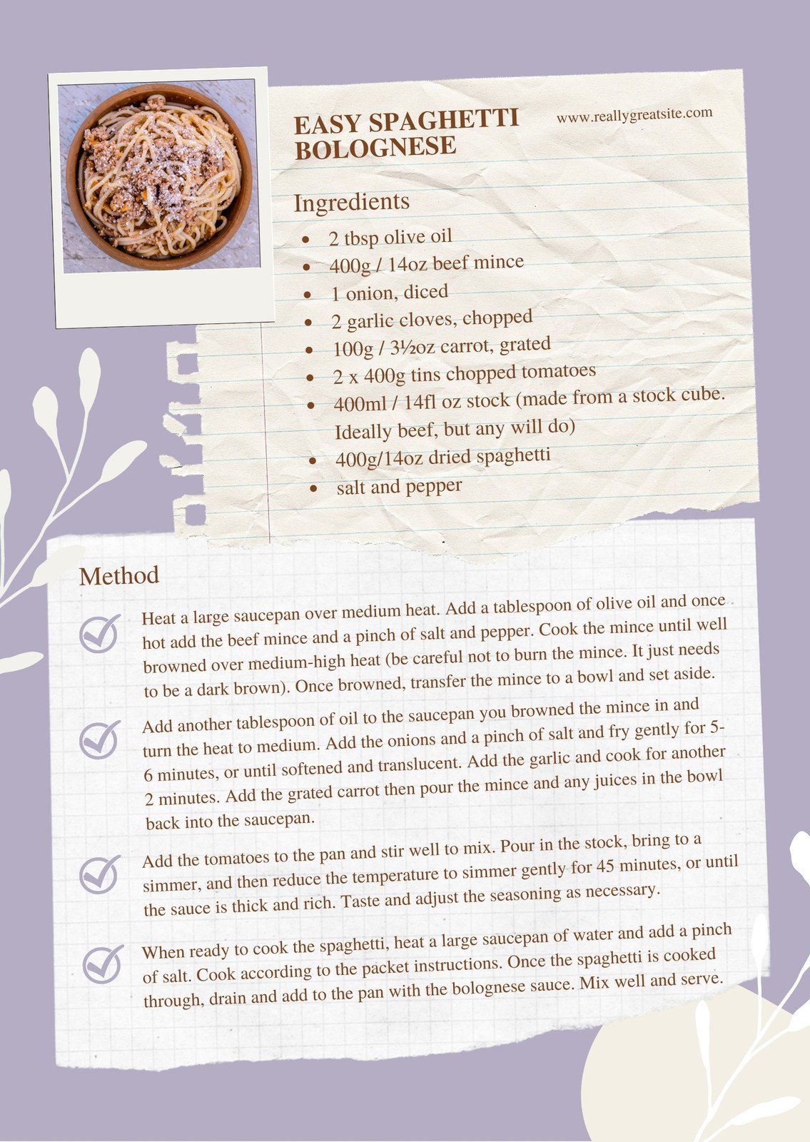 Free, custom printable recipe card templates online