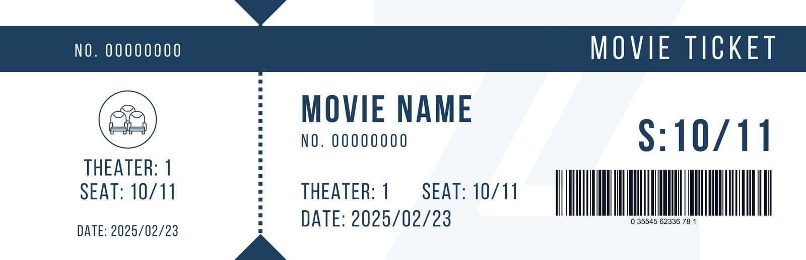 Free Printable And Customizable Movie Ticket Templates Canva