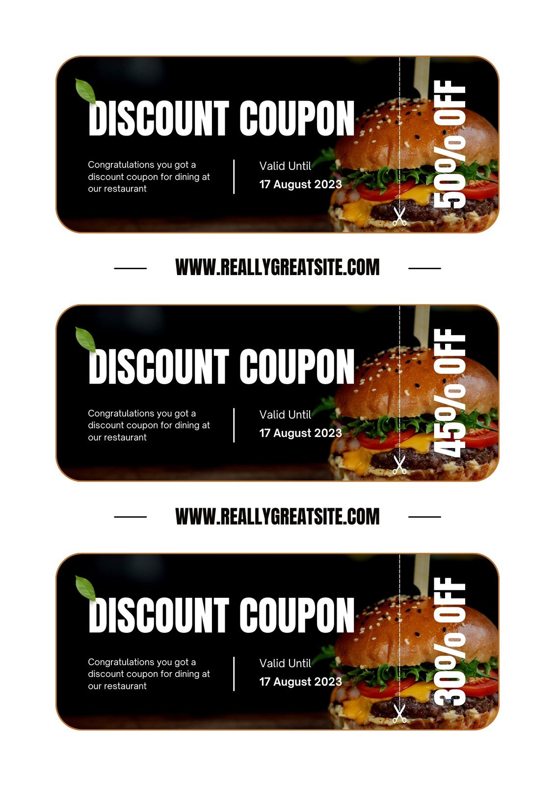 Bargain food coupons
