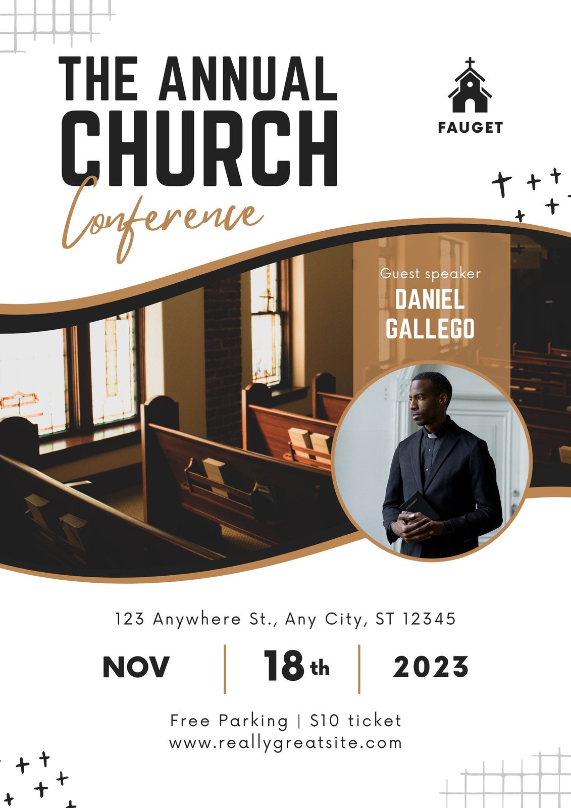 Black and Brown Church Conference Flyer