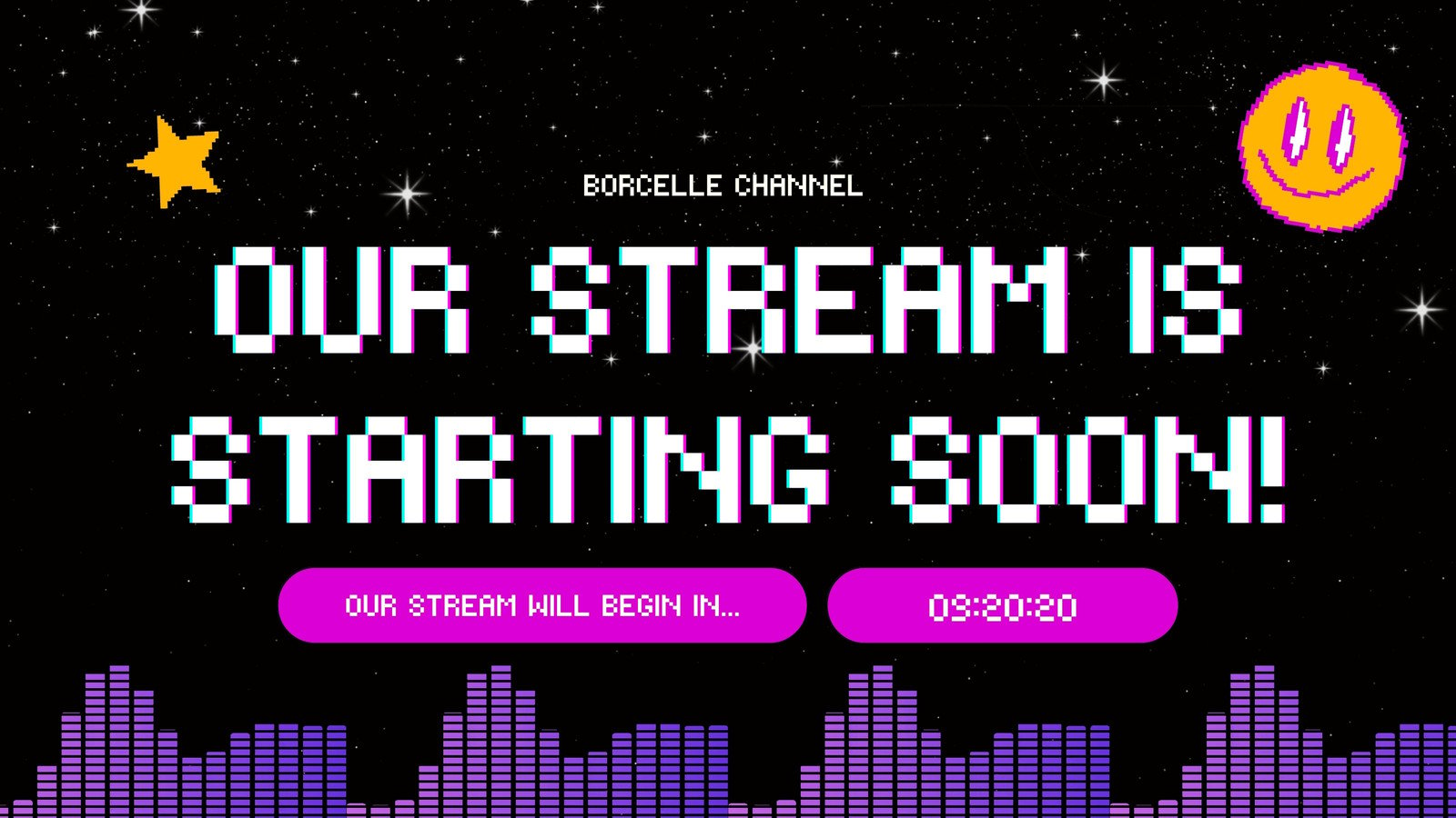 ANIMATED Space Explorer Twitch Screens Stream Starting Soon 