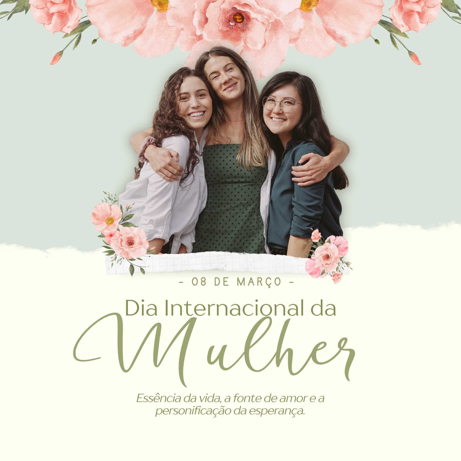 Modelos gratuitos e personalizáveis de Dia Internacional da Mulher - Canva