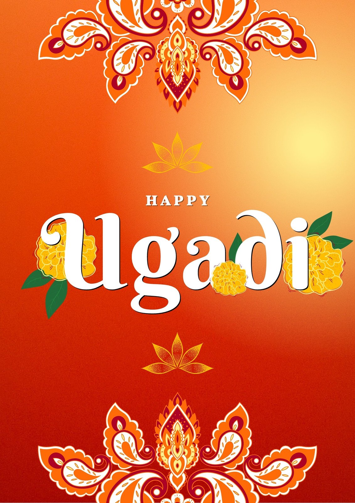 Colourful Gradient Happy Ugadi Poster