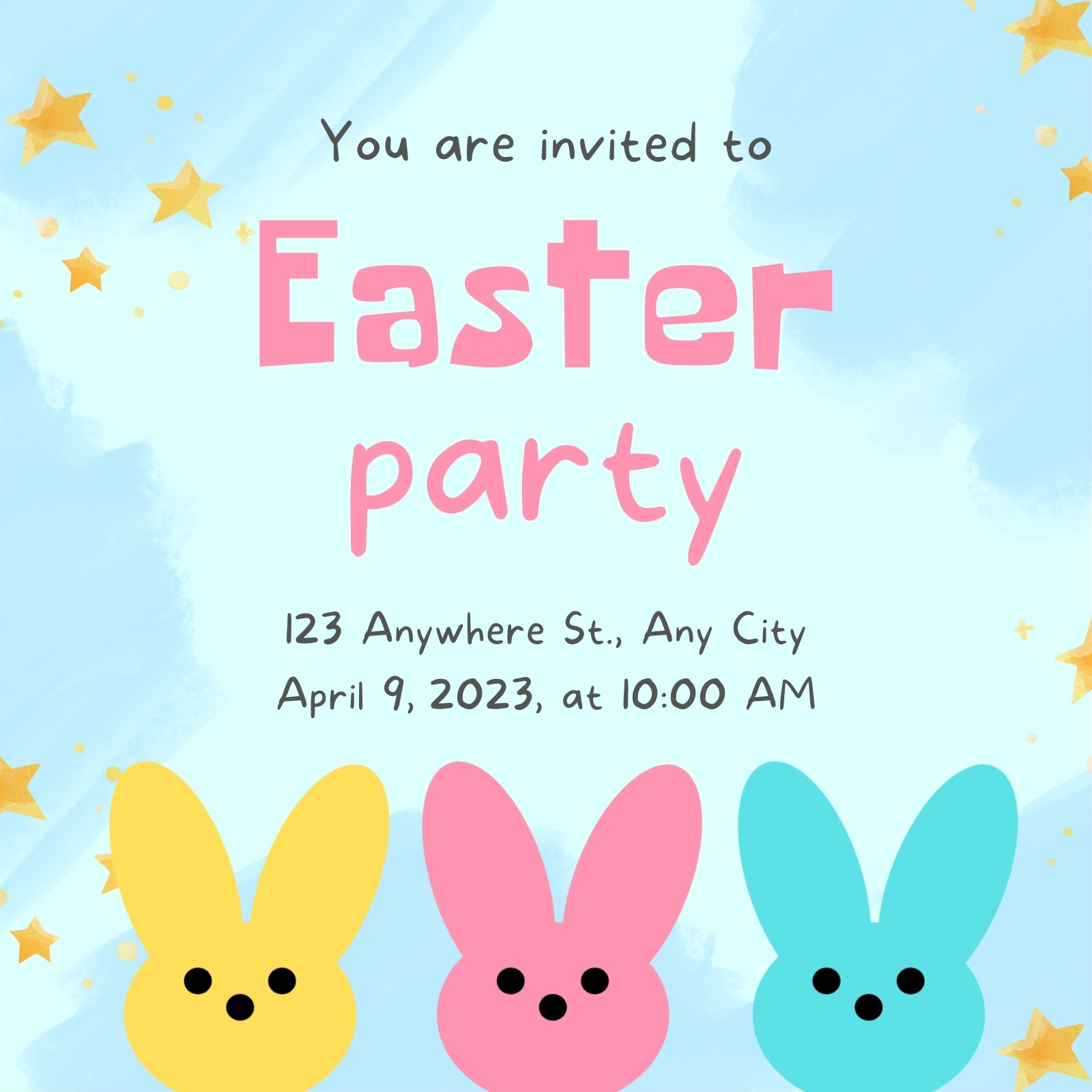 Free and customizable easter templates