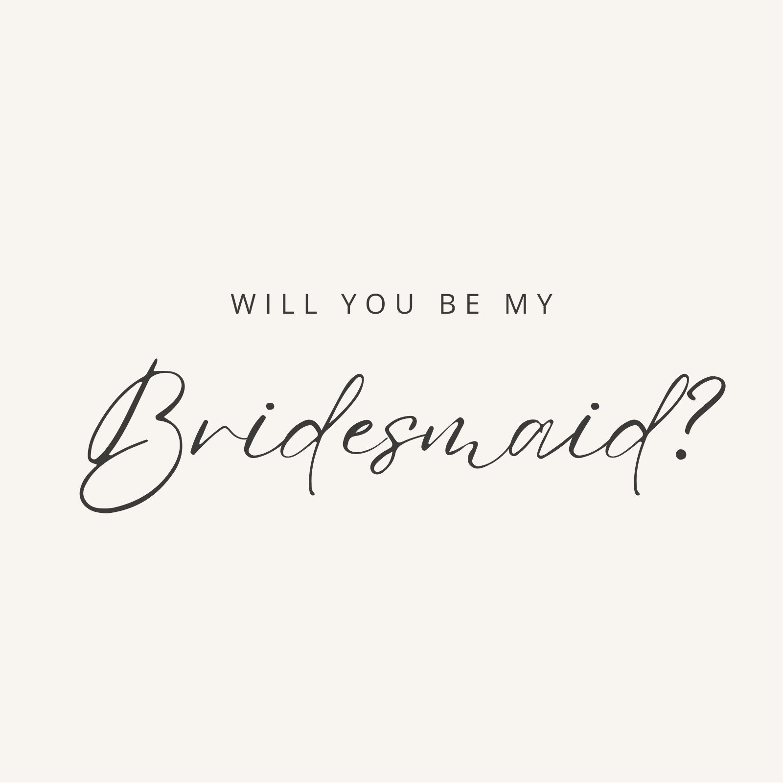 bridesmaid card ideas