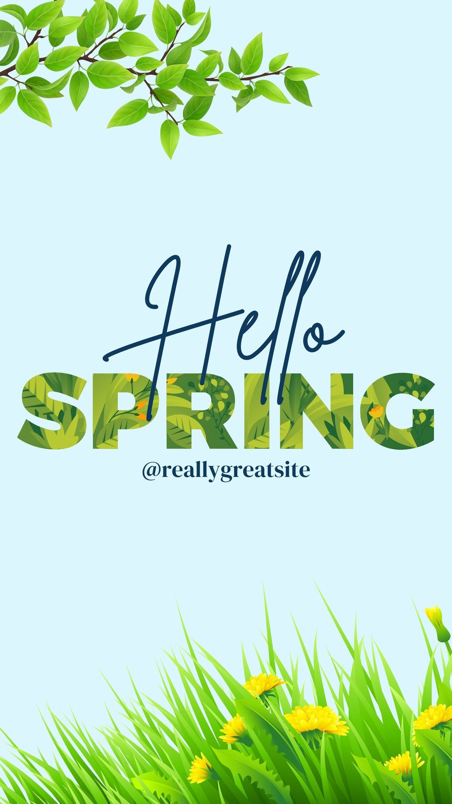 Free and customizable spring templates