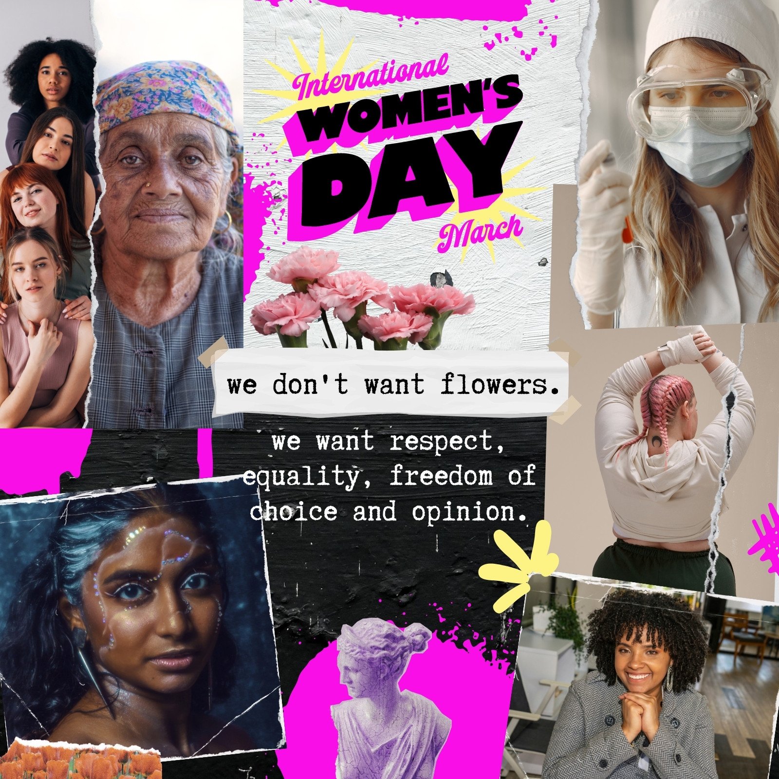 Page 2 - Free Women's Day Instagram post templates to edit