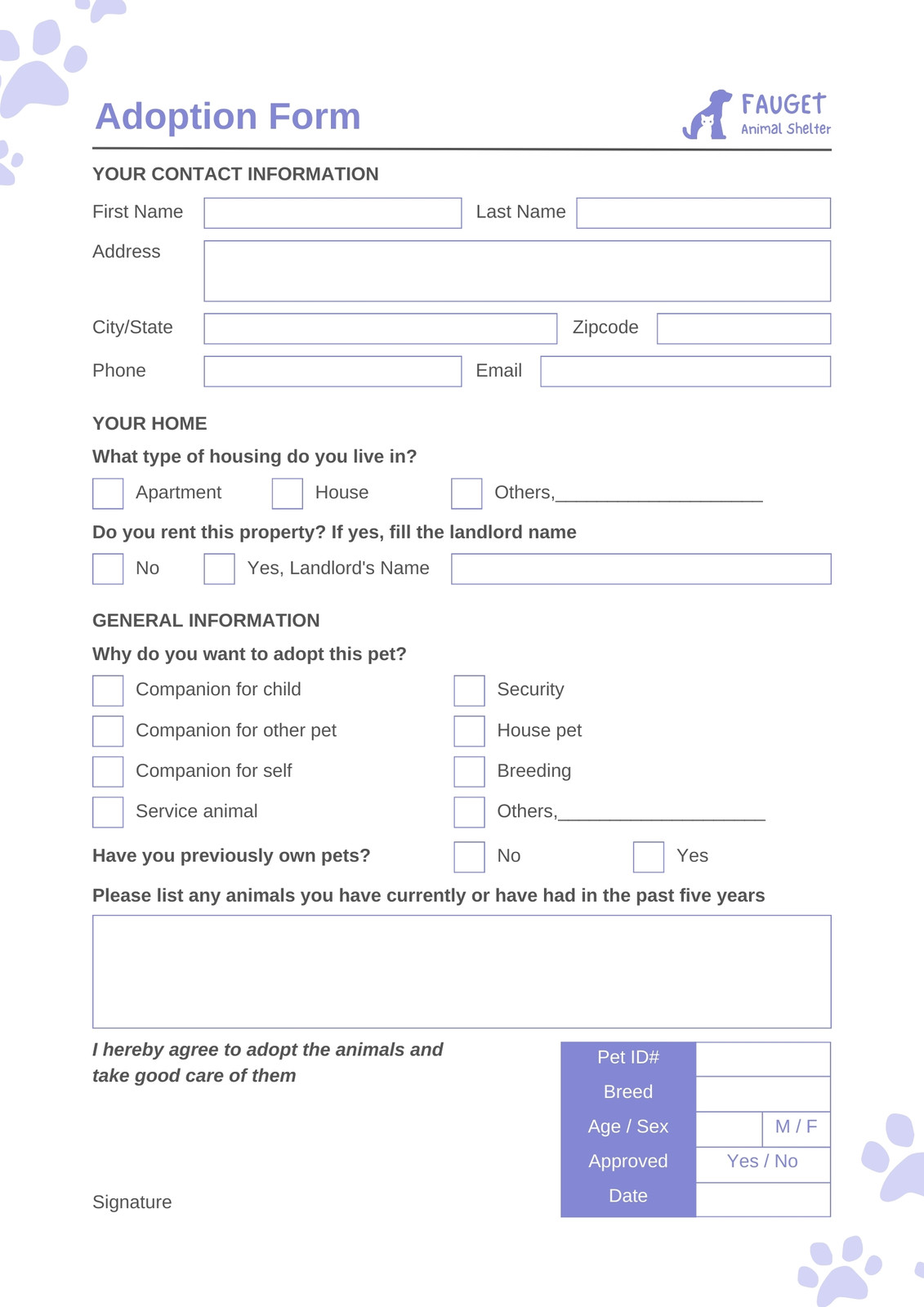 Free form document templates to customize and print | Canva