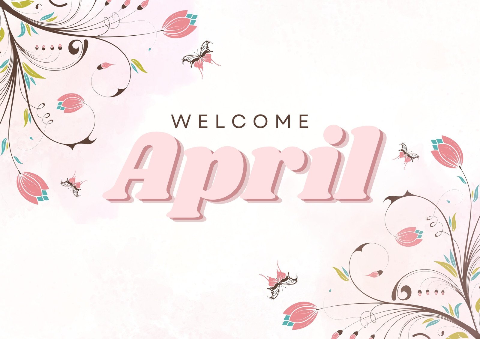 welcome april images