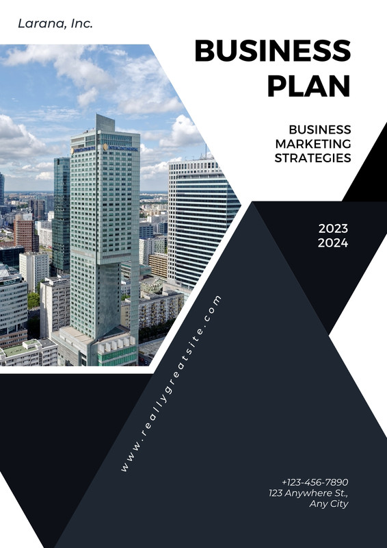 examples of business plan cover pages