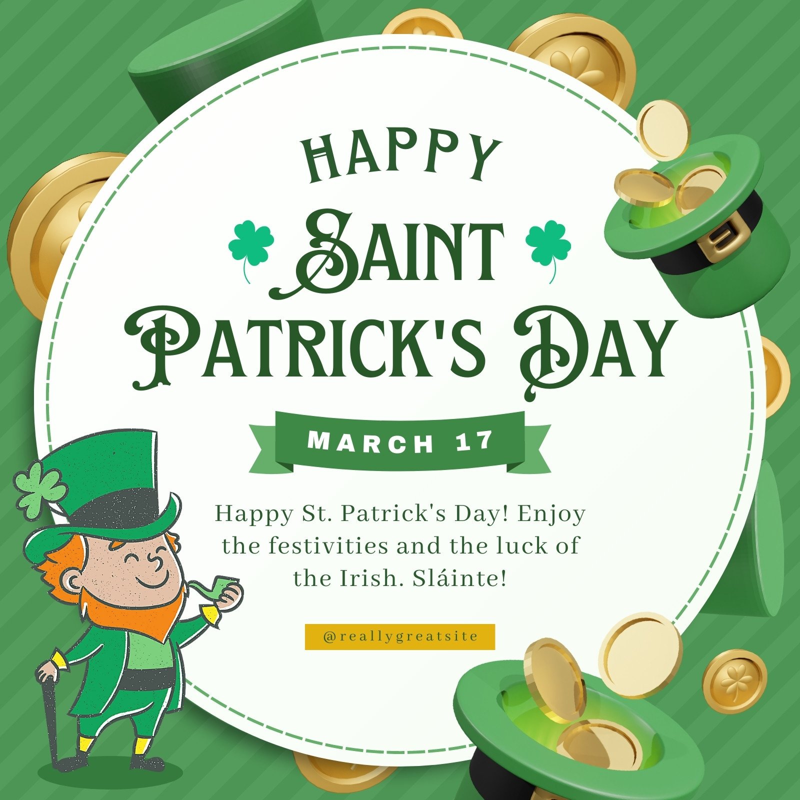 Free and customizable st patricks templates