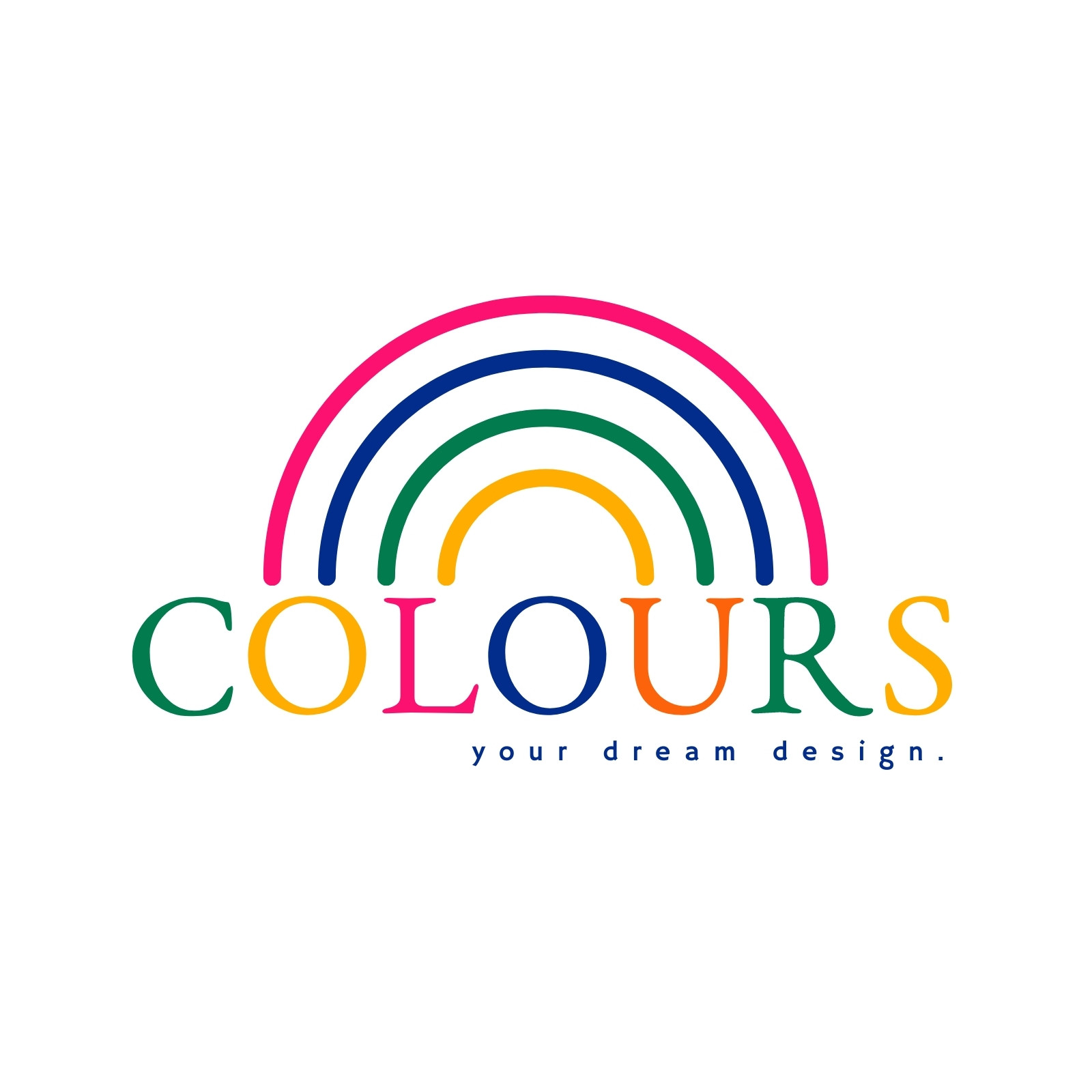 Circle people diversity multicolor logo Royalty Free Vector