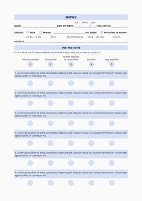 Free And Customizable Survey Templates Canva