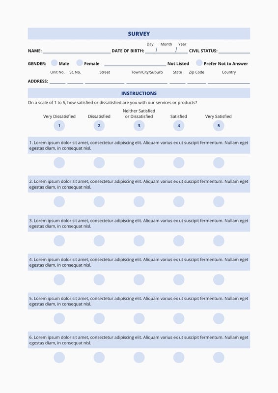 Free And Customizable Survey Templates Canva 1929