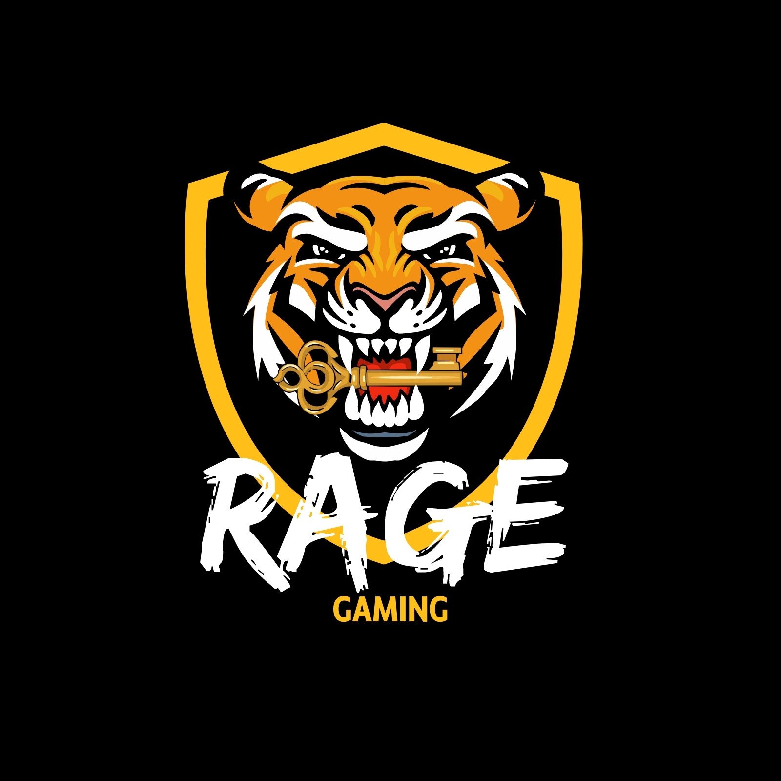Tiger Mascot Gaming Logo Stock Vector (Royalty Free) 1563562333 |  Shutterstock