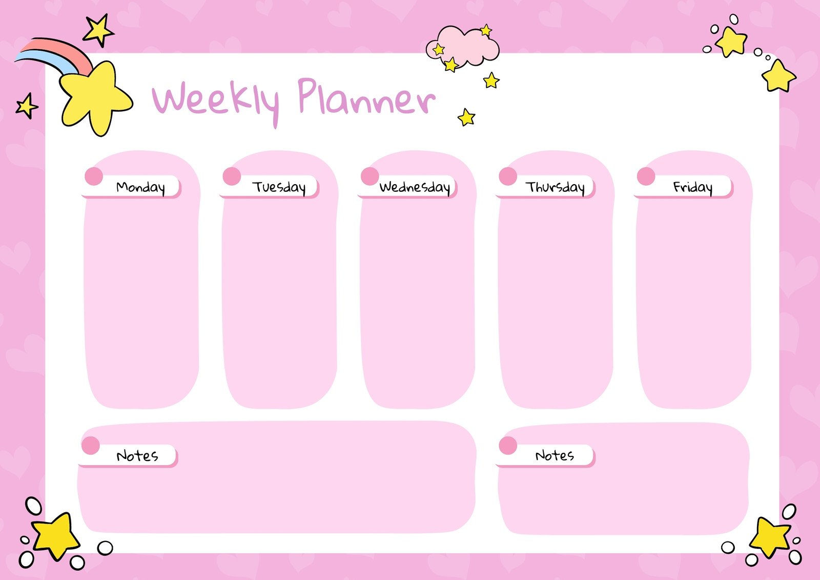 Free printable class schedule templates to customize