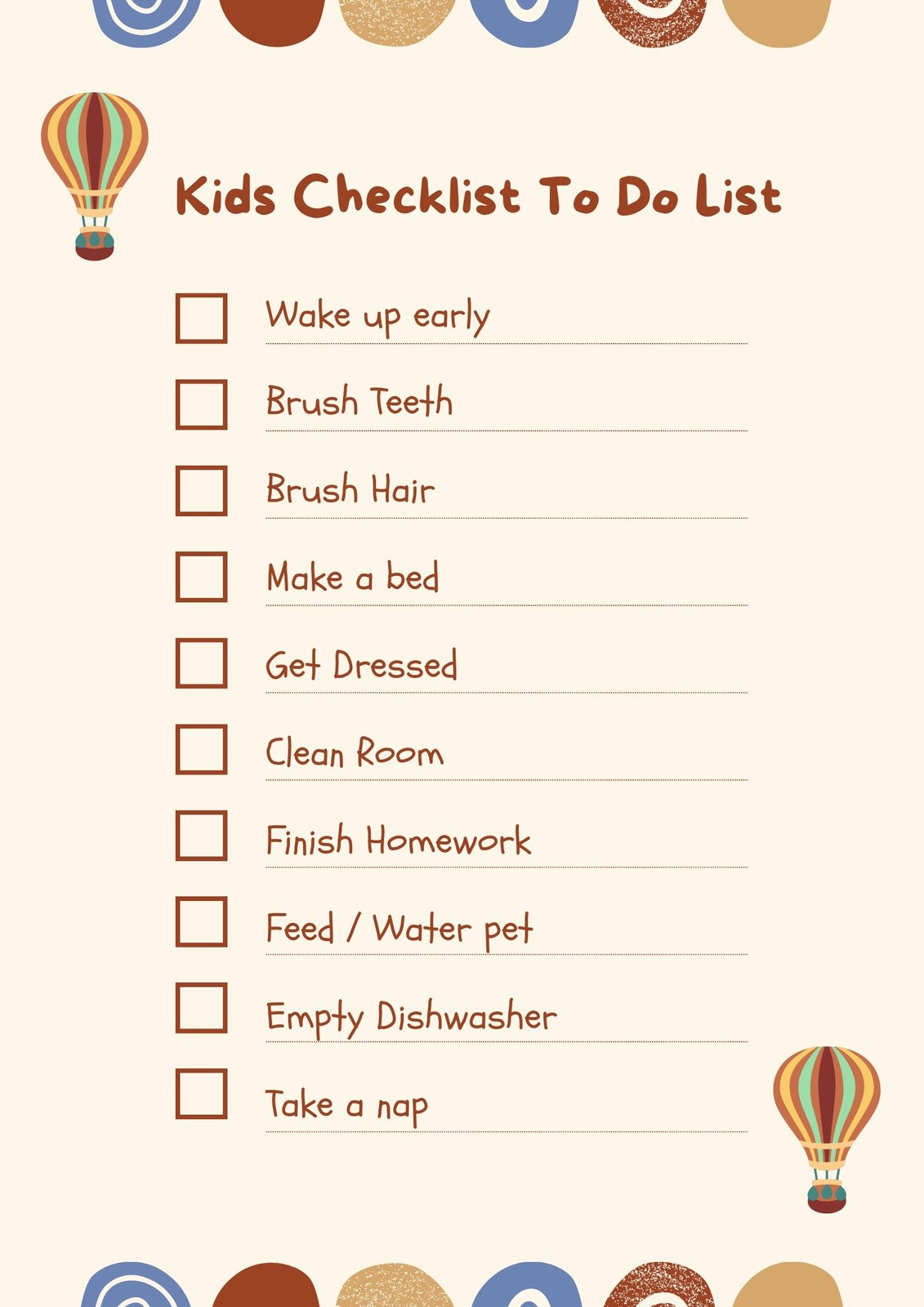 printable to do lists for kids
