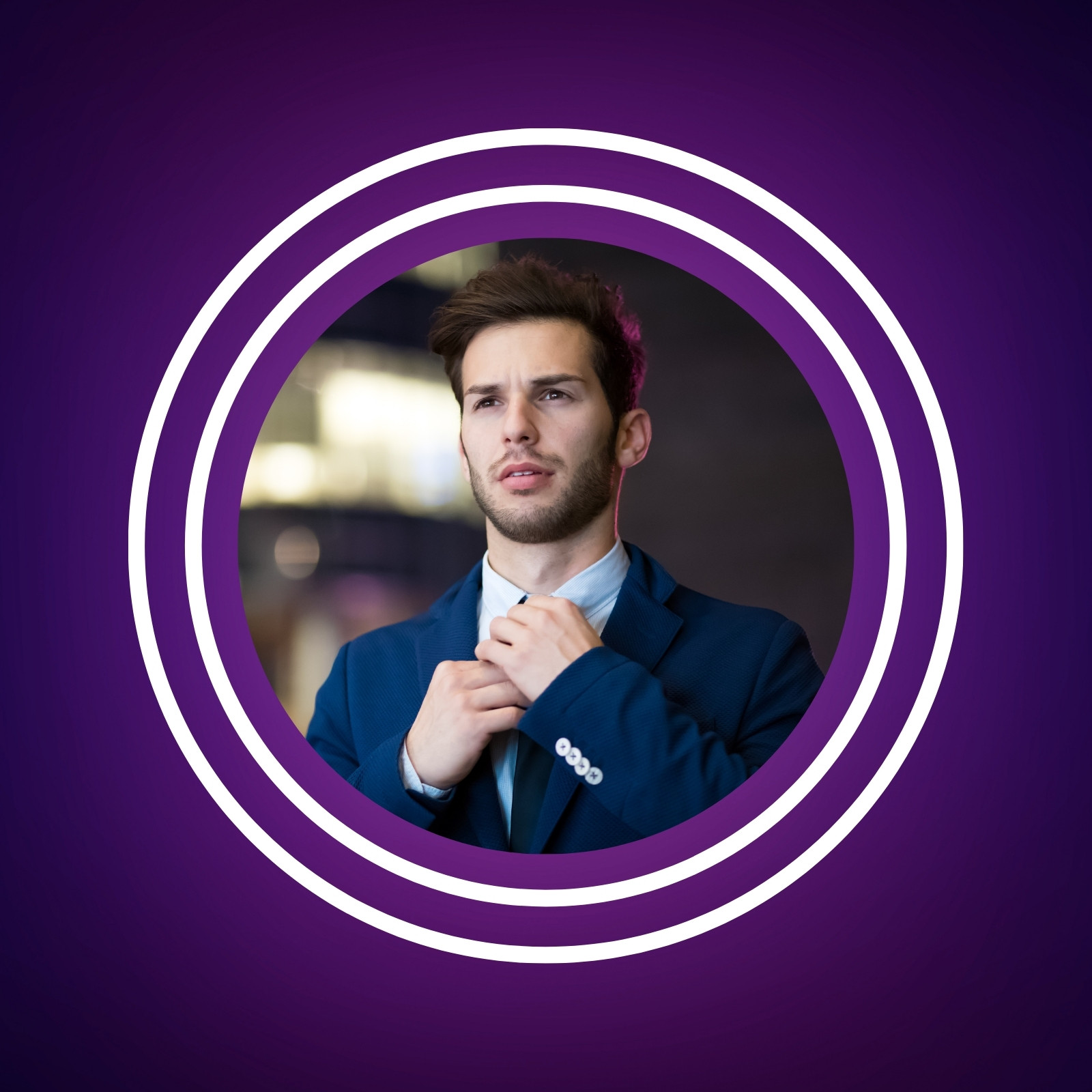 Purple Simple Corporate LinkedIn Profile Picture