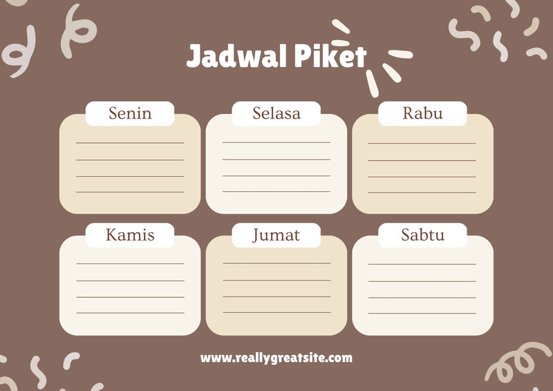 Gunakan Template Jadwal Kelas Keren Gratis Canva 1448