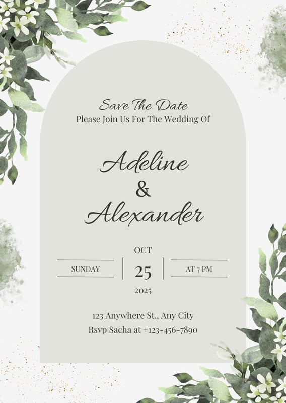 Free customizable virtual wedding invitation templates Canva