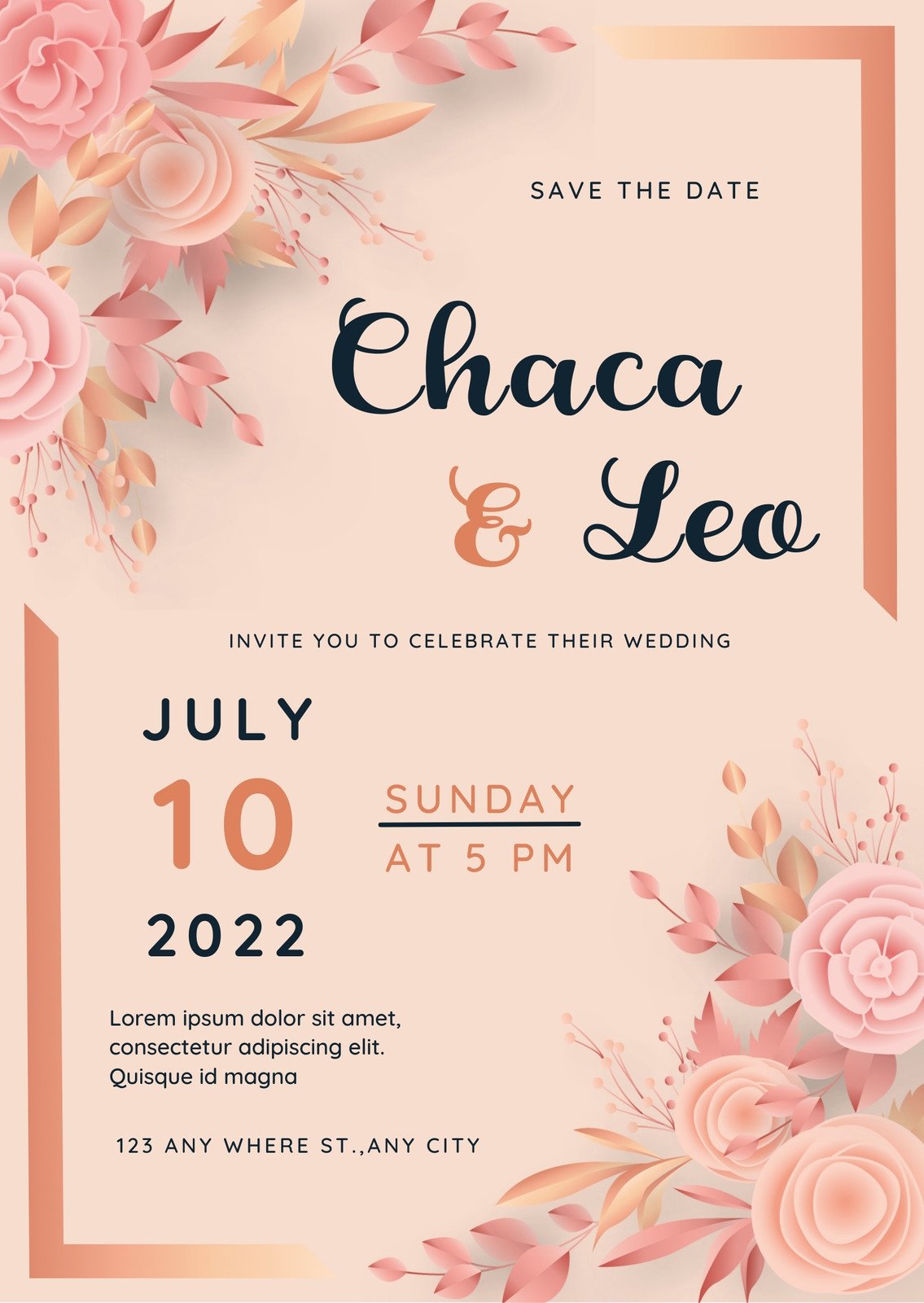 Save the Date Cards  Personalize & Order Prints from Canva