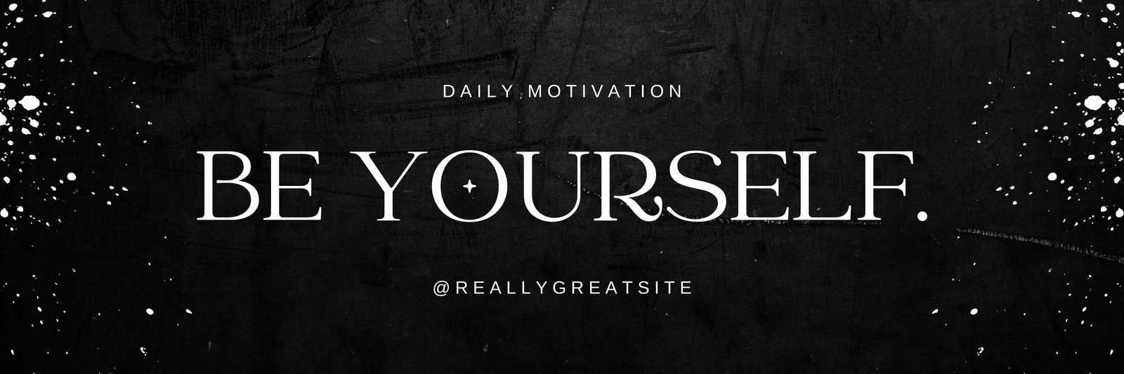 Black Modern Daily Motivation Twitter Header