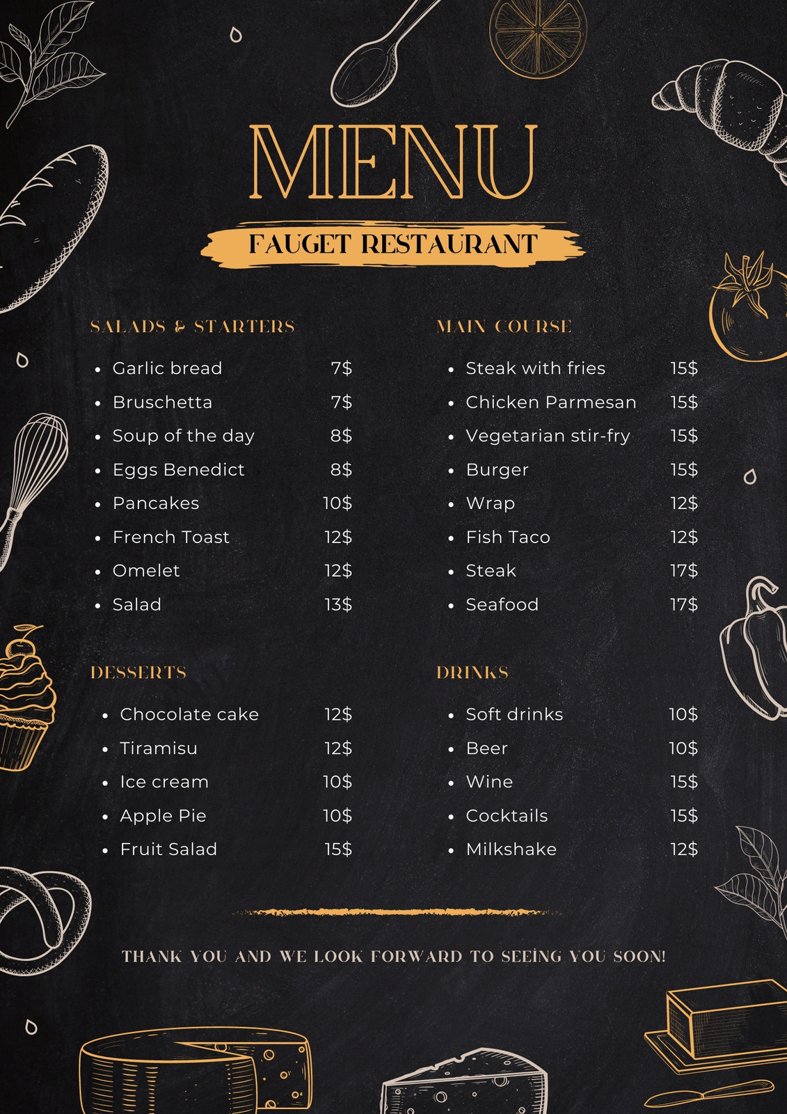 Free customizable delectable cafe menu templates Canva