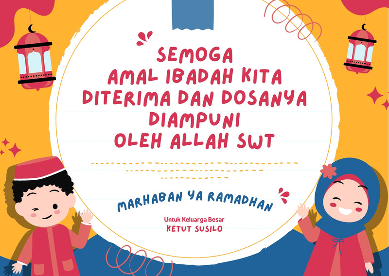 Contoh Ucapan Ramadhan 2023 Gratis Bebas Edit Canva
