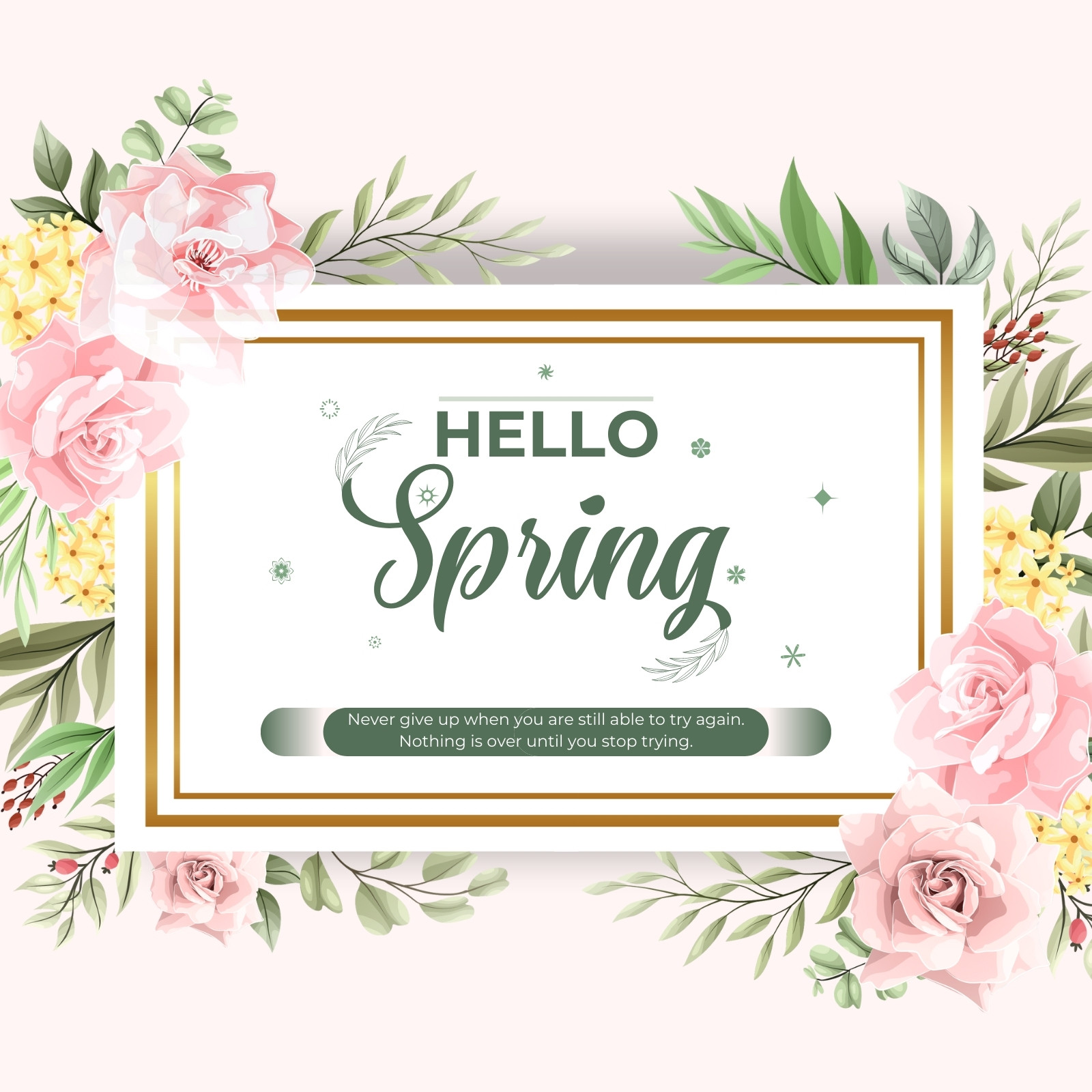 Free and customizable spring templates