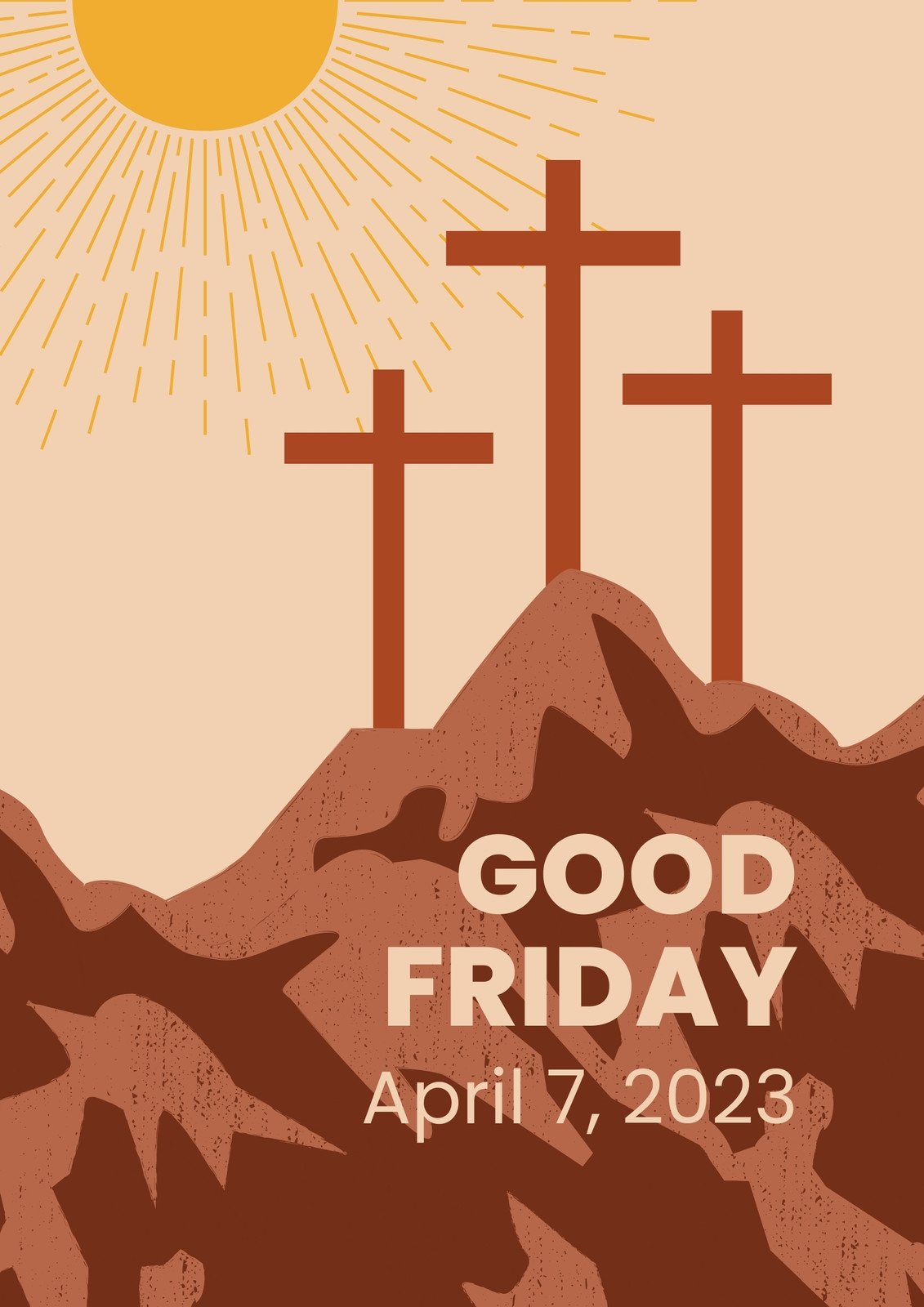 Free and customizable good friday templates