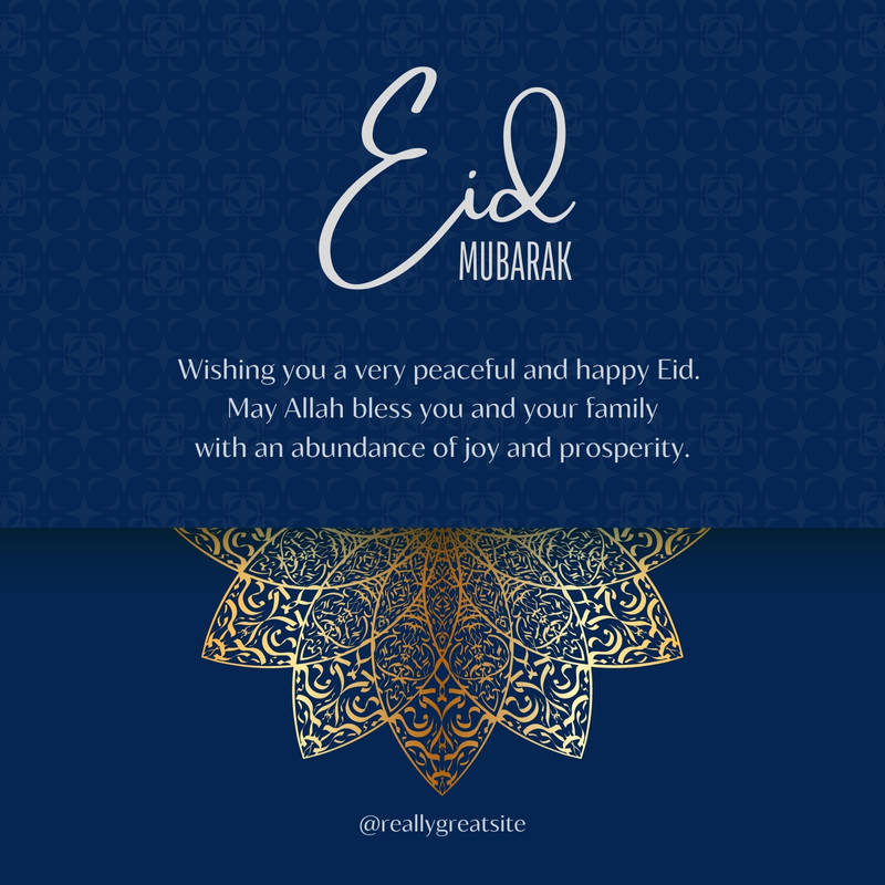 Free and customizable eid mubarak templates