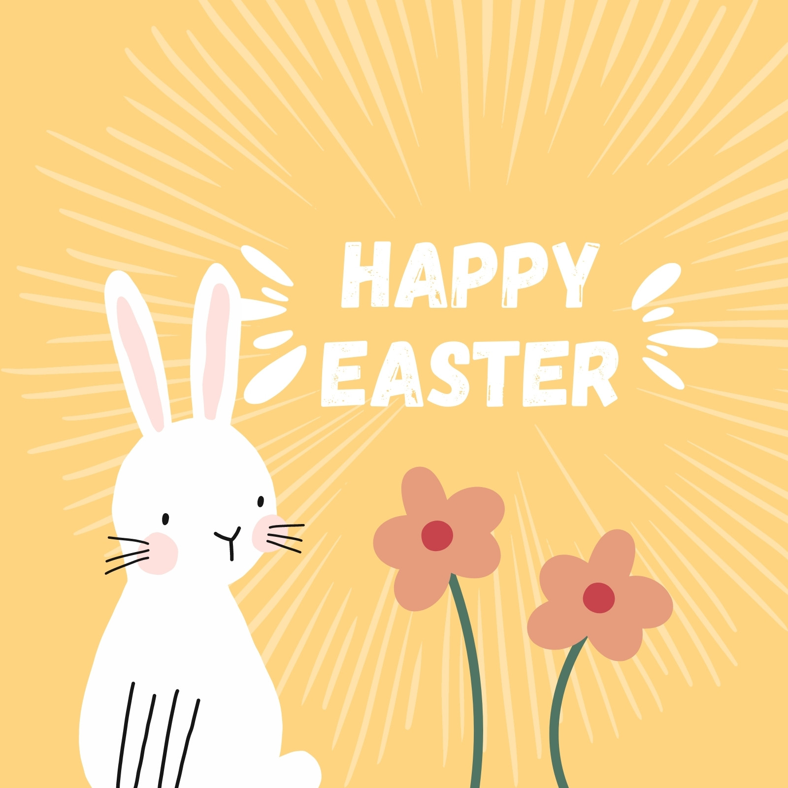 cute easter bunny template