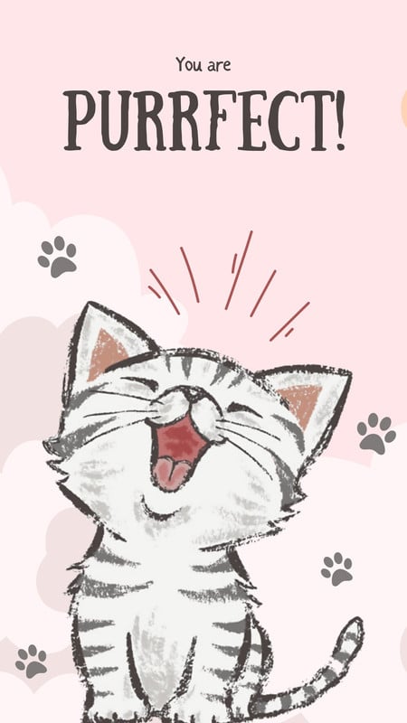 43 Cute Cat Drawings Wallpaper  WallpaperSafari