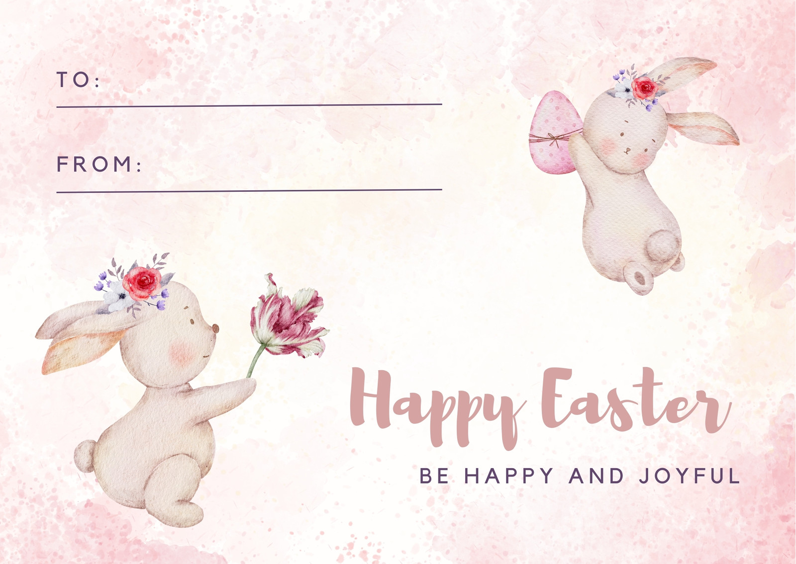 Page 5 - Free printable, customizable Easter card templates