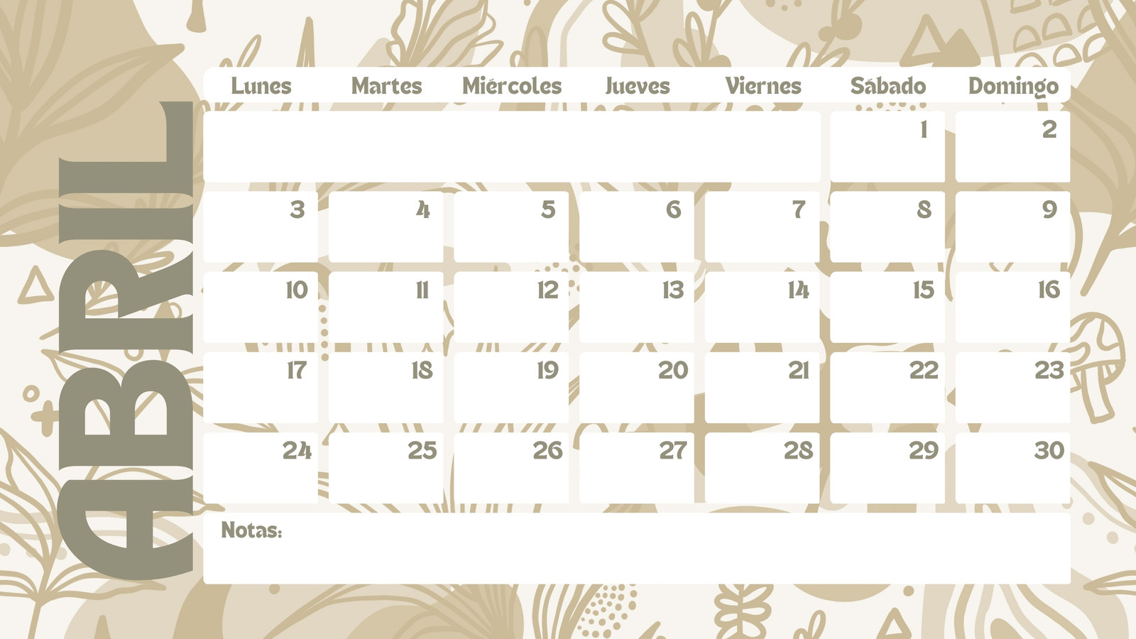 CALENDARIO 3D, 2020 (PLANTILLA GRATIS)