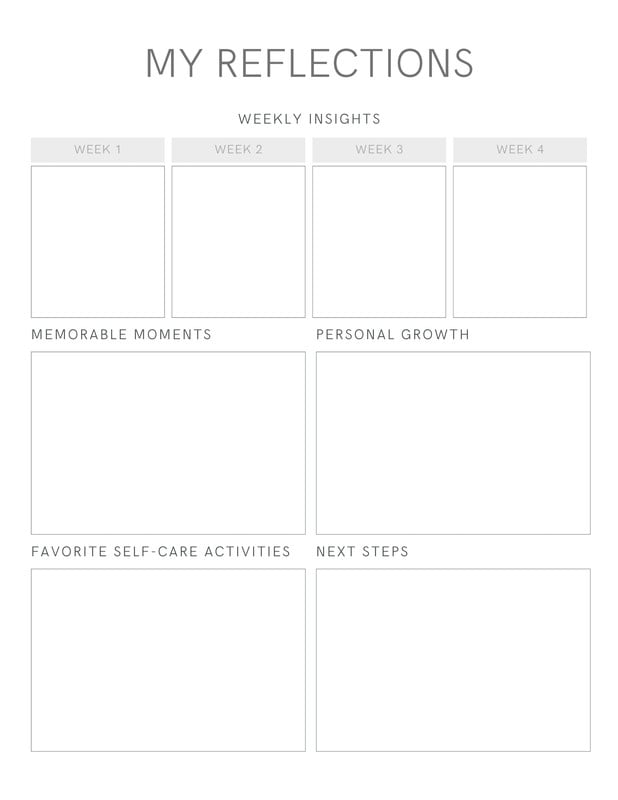 Free, printable, customizable personal planner templates | Canva