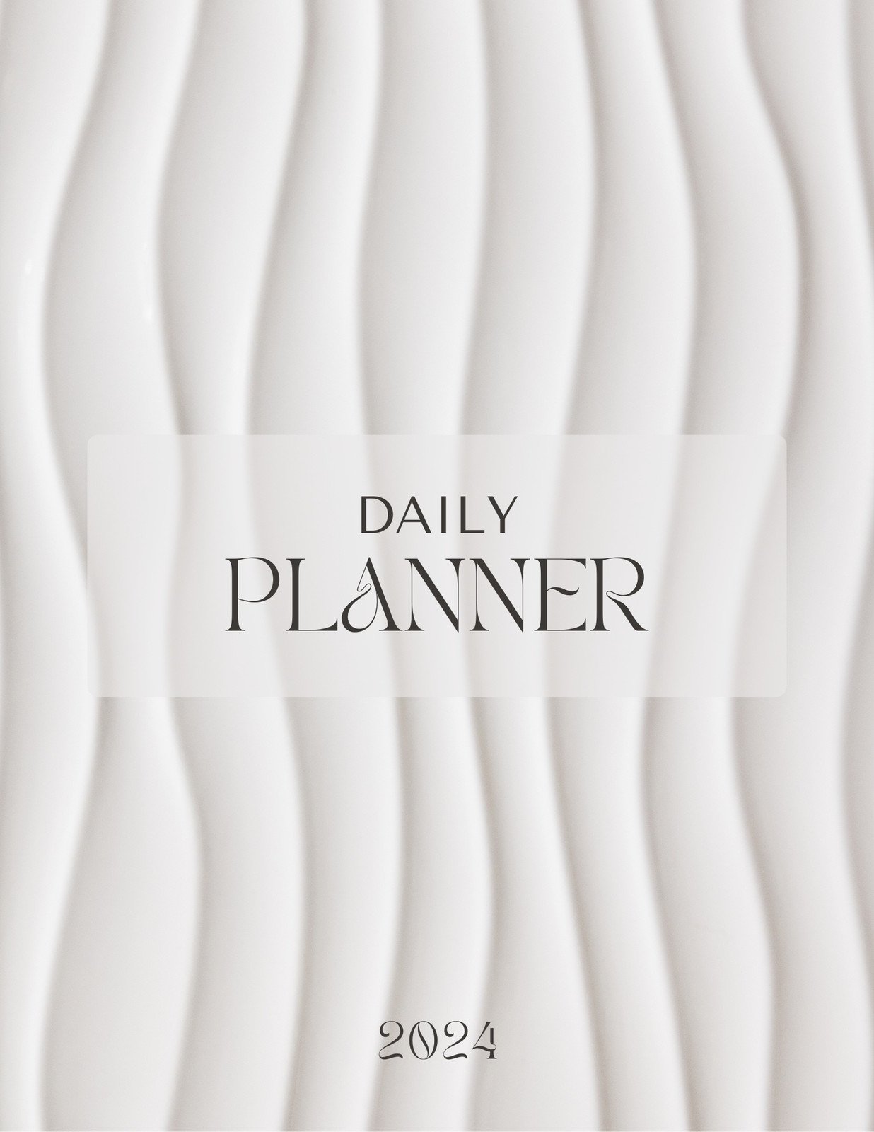 Gray Elegant Background Planner Spiral Notebook