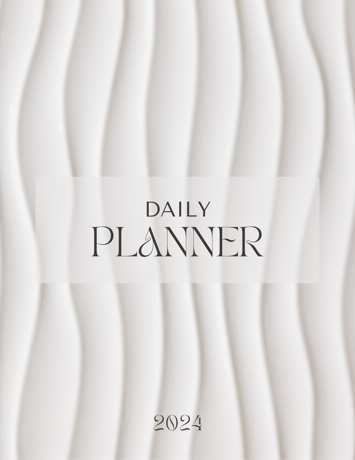 Gray Elegant Background Planner Spiral Notebook